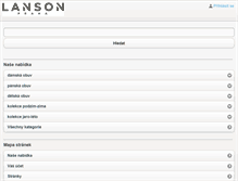 Tablet Screenshot of lanson.cz
